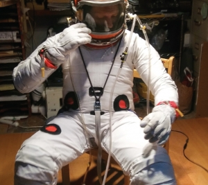 A training garment for underwater, neutral buoyancy training (2018) by Cameron Smith