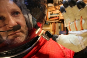 A training suit helmet by Cameron Smith