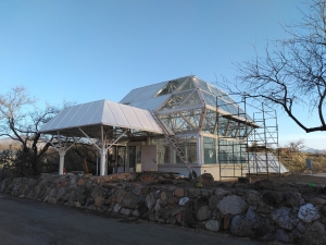 Scaffolding for the Test Module at SAM, Biosphere 2