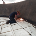 Angus Gluck grinding at SAM, Biosphere 2