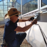 Angus Gluck hanging disconnects at SAM, Biosphere 2
