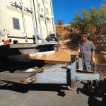 Shipping container arrives to SAM at Biosphere 2