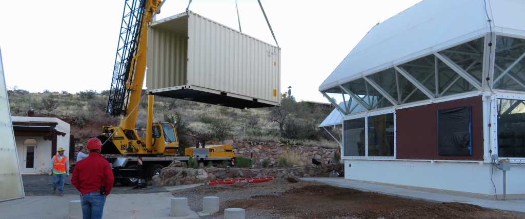 Crew Quarters are placed at SAM, Biosphere 2