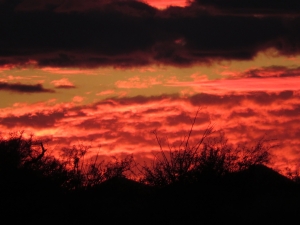 A sunset to remember at SAM, Biosphere 2