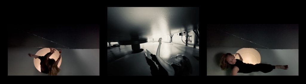 Imagination I Crew Member Elizabeth George practicing for her EVA at SAM