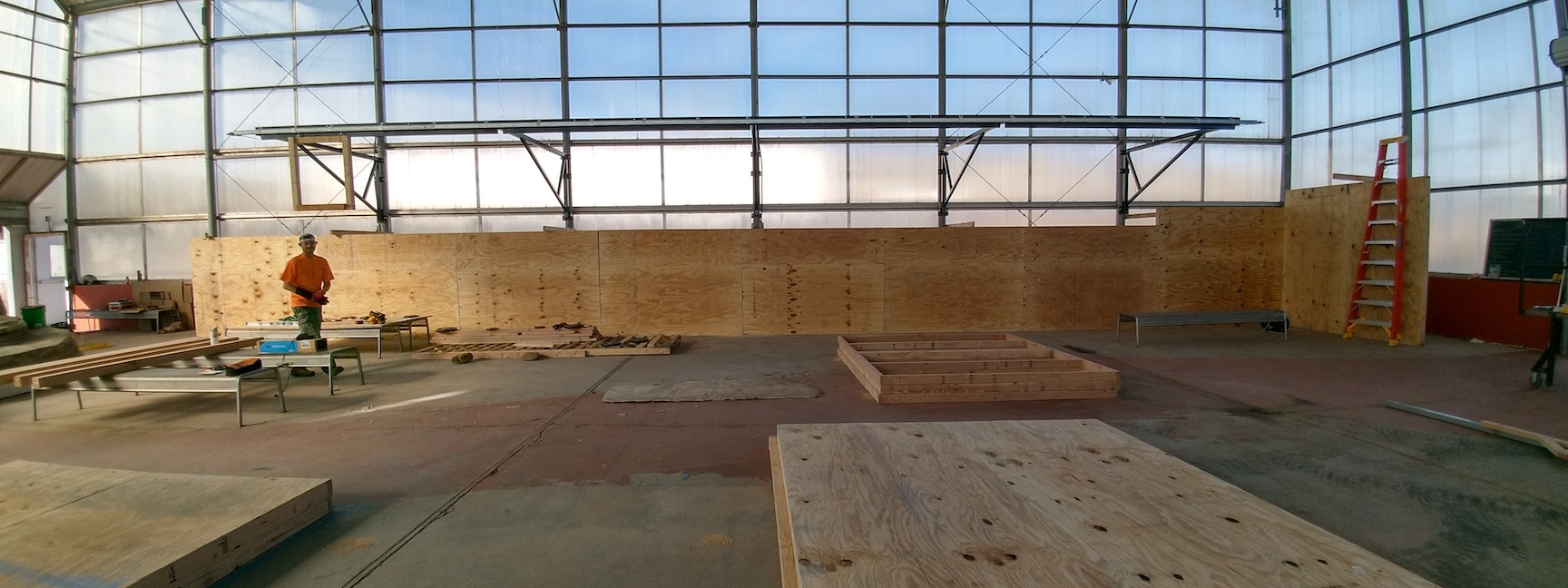 Framing the Mars yard at SAM, Biosphere 2